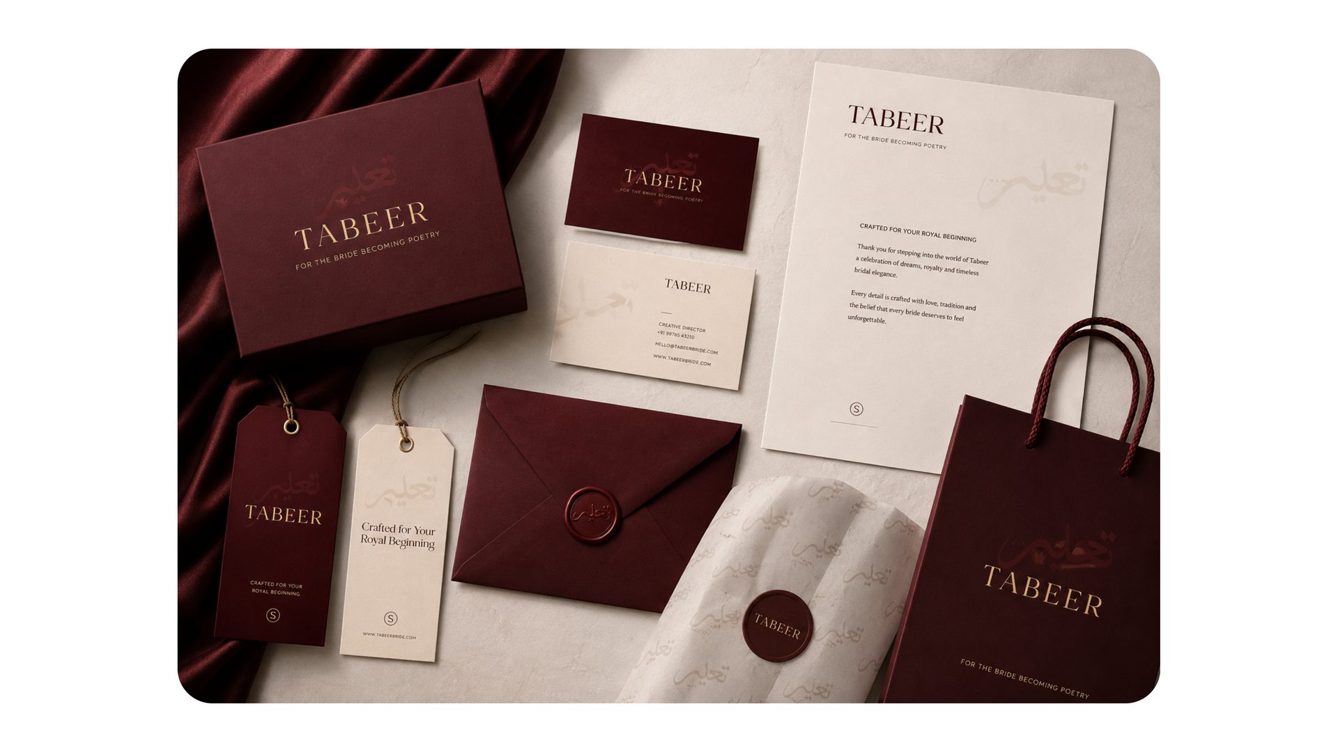 Tabeer — Stationery Suite