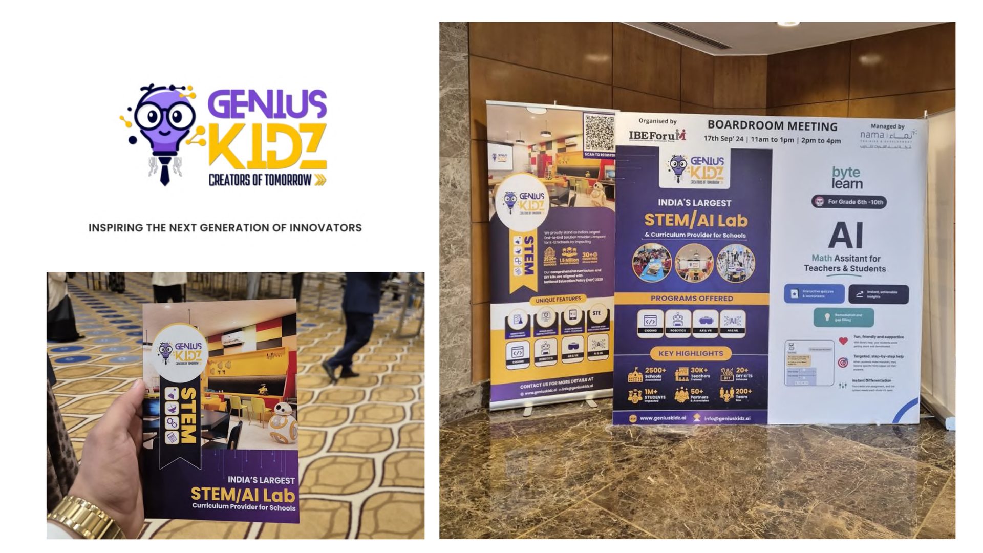 Genius Kidz — Event Standee