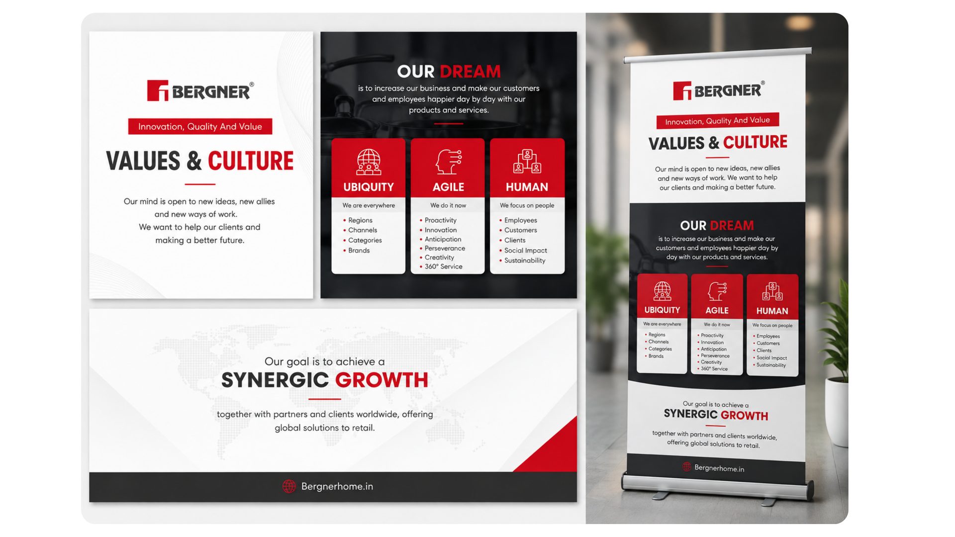 Bergner — Rollup & Brochure